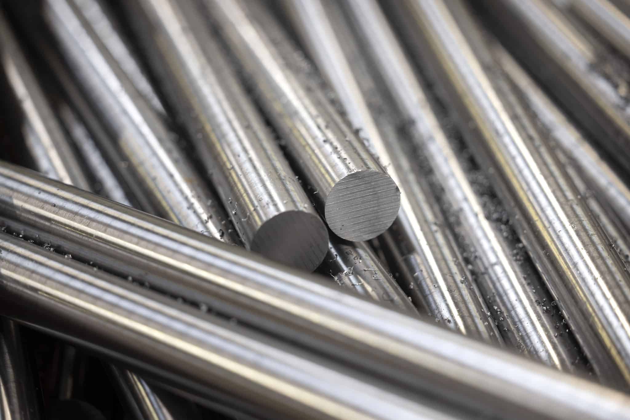 Finished components in different metals
